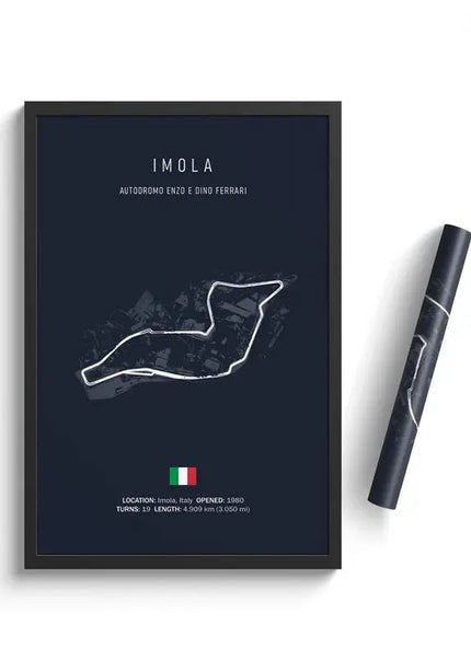 Tableau Circuit Formule 1 – Peinture sur toile des circuits officiels du championnat F1 GP Addicts