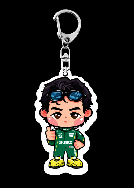 Porte-clés Pilotes F1 Chibi – Collection Racing Cute GP Addicts