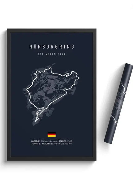 Tableau Circuit Formule 1 – Peinture sur toile des circuits officiels du championnat F1 GP Addicts