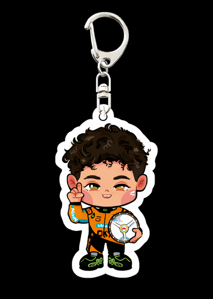 Porte-clés Pilotes F1 Chibi – Collection Racing Cute GP Addicts