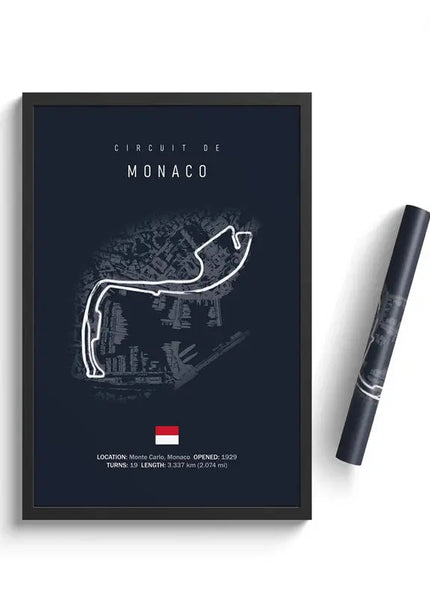 Tableau Circuit Formule 1 – Peinture sur toile des circuits officiels du championnat F1 GP Addicts