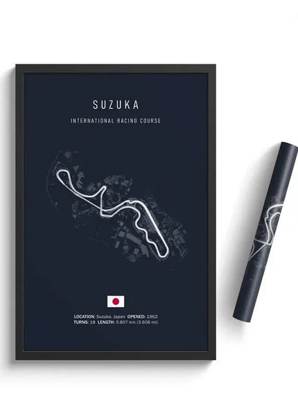 Tableau Circuit Formule 1 – Peinture sur toile des circuits officiels du championnat F1 GP Addicts