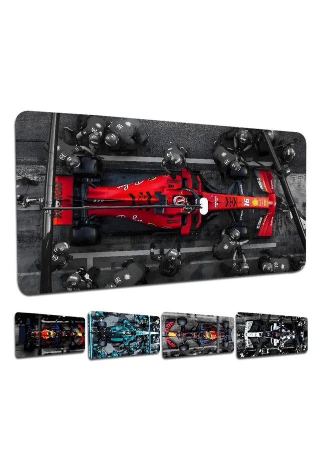 Tapis de souris Hot Sell Racing Car F1 grand format antidérapant Lockedge Accessoires de bureau pour gamers Tapis de bureau XXL Tapis de souris pour clavier gaming 900X40 GP Addicts