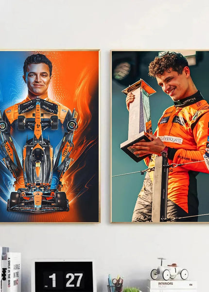 Toile Murale de Lando Norris GP Addicts