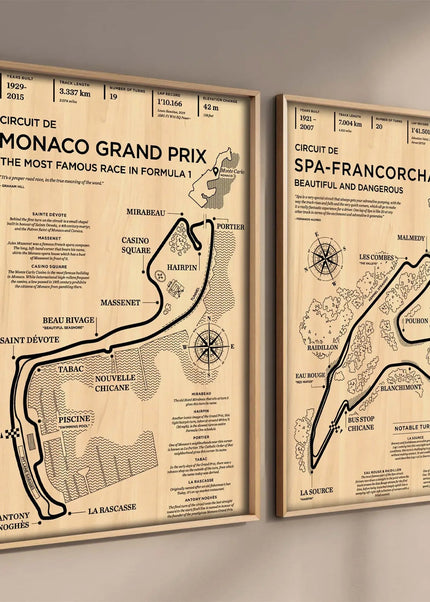 Poster Formule 1 – Circuit de Monaco | Affiche Racing Vintage Premium GP Addicts