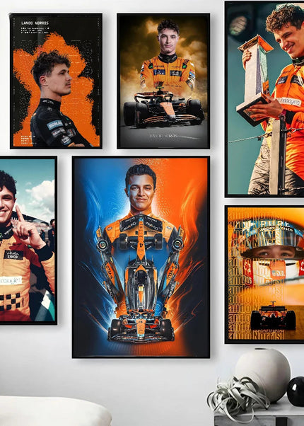 Toile Murale de Lando Norris GP Addicts