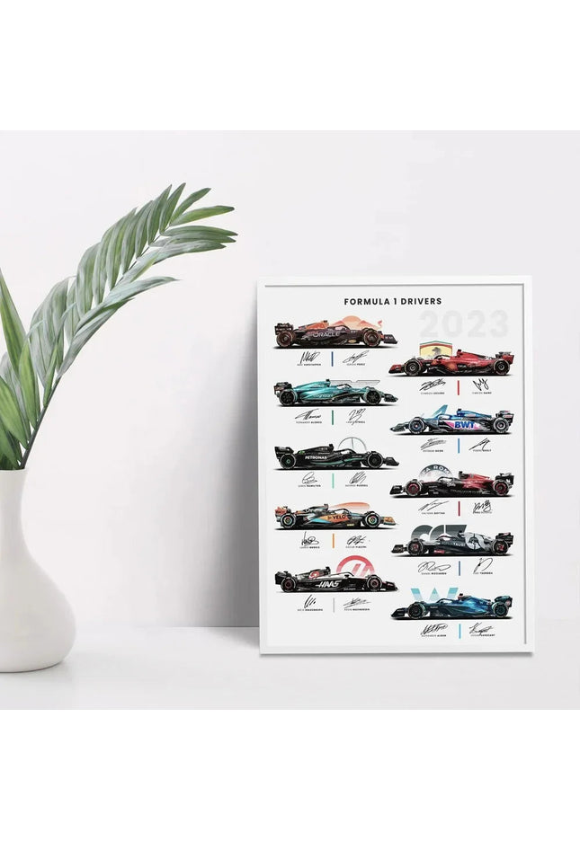 Toile Murale Formule 1 – Collection Exclusive Pilotes & Monoplaces GP Addicts