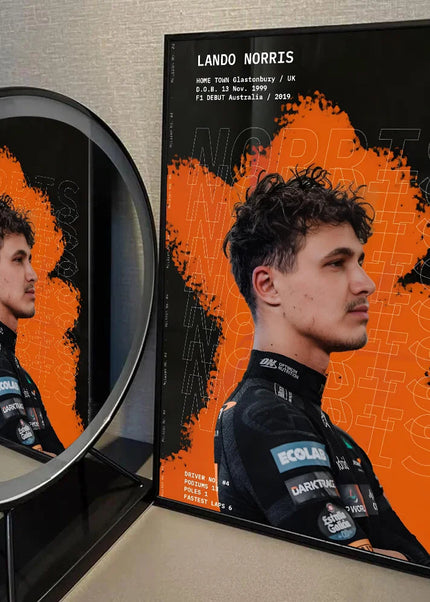 Toile Murale de Lando Norris GP Addicts