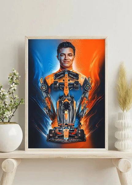 Toile Murale de Lando Norris GP Addicts