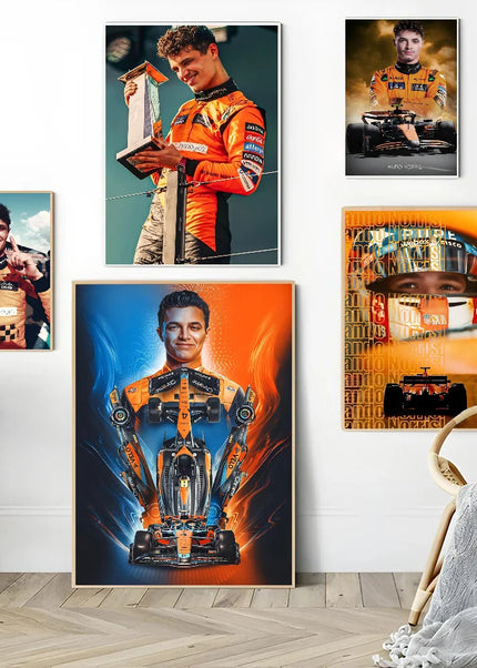 Toile Murale de Lando Norris GP Addicts