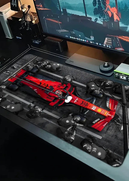 Tapis de souris Hot Sell Racing Car F1 grand format antidérapant Lockedge Accessoires de bureau pour gamers Tapis de bureau XXL Tapis de souris pour clavier gaming 900X40 GP Addicts