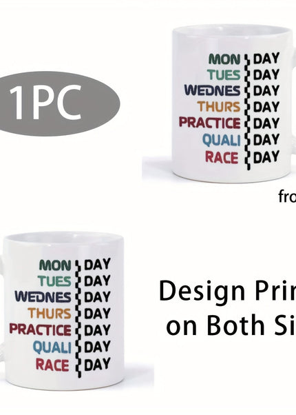 Formula Racing Coffee Mug – Race Week Schedule Design GP Addicts