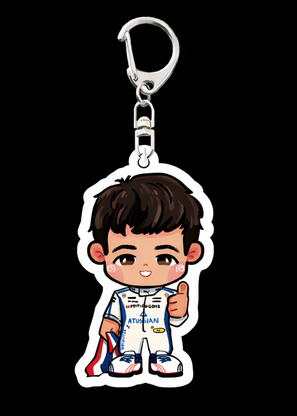 Porte-clés Pilotes F1 Chibi – Collection Racing Cute GP Addicts