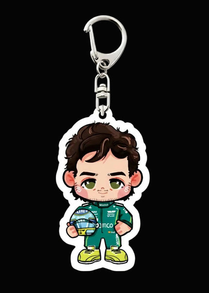 Porte-clés Pilotes F1 Chibi – Collection Racing Cute GP Addicts