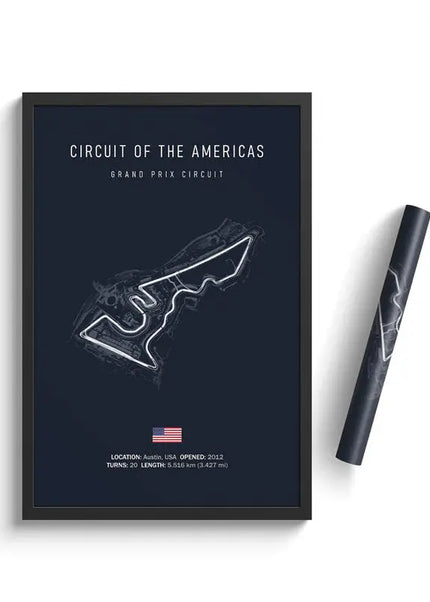 Tableau Circuit Formule 1 – Peinture sur toile des circuits officiels du championnat F1 GP Addicts