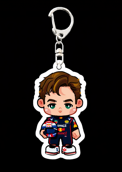 Porte-clés Pilotes F1 Chibi – Collection Racing Cute GP Addicts