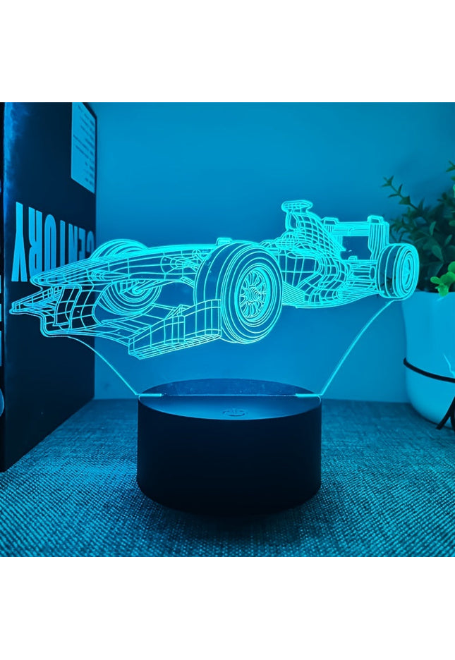 Lampe 3D LED – Voiture de Course F1 GP Addicts