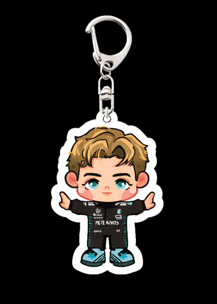 Porte-clés Pilotes F1 Chibi – Collection Racing Cute GP Addicts