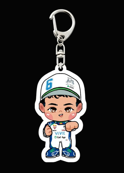 Porte-clés Pilotes F1 Chibi – Collection Racing Cute GP Addicts