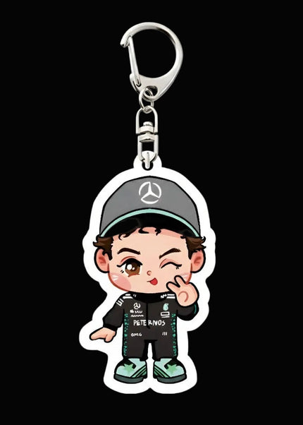 Porte-clés Pilotes F1 Chibi – Collection Racing Cute GP Addicts